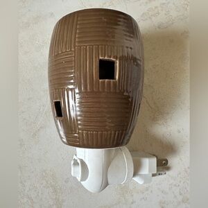 Weave Brown Mini Nightlight Scentsy Warmer